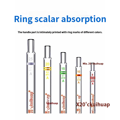 Ring-Marked Graduated Glass Pipettes/Droppers – Single Mark, Rubber Bulb
