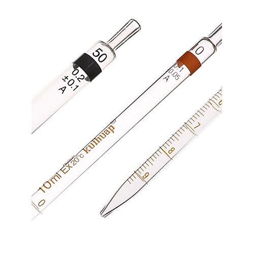 Ring-Marked Graduated Glass Pipettes/Droppers - Single Mark, Rubber Bulb - Image 2