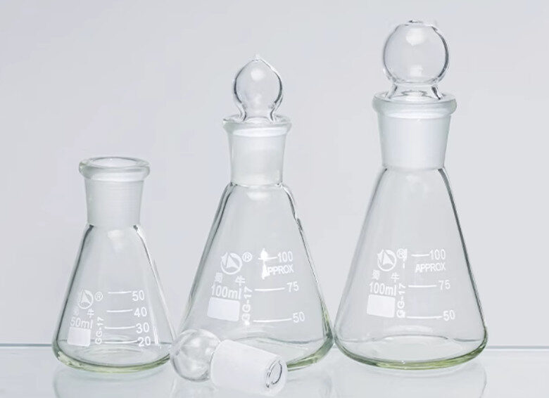 Glass Stoppered Erlenmeyer Flask